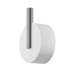 Крючок DECOR WALTHER STONE 0972655 подвесной цвет белый матовый сталь матовая