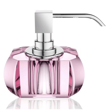 Дозатор DECOR WALTHER KRISTALL 0924261 настольный цвет розовый хром
