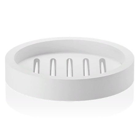 Мыльница DECOR WALTHER STONE 0972154 настольная цвет белый матовый хром