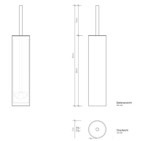 Ершик DECOR WALTHER MIKADO 0521450 напольный цвет белый матовый