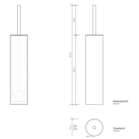 Ершик DECOR WALTHER MIKADO 0521400 напольный цвет хром