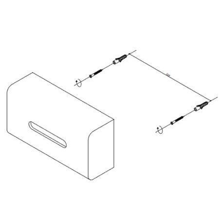 Диспенсер для салфеток DECOR WALTHER STONE 0971954 настольный цвет белый