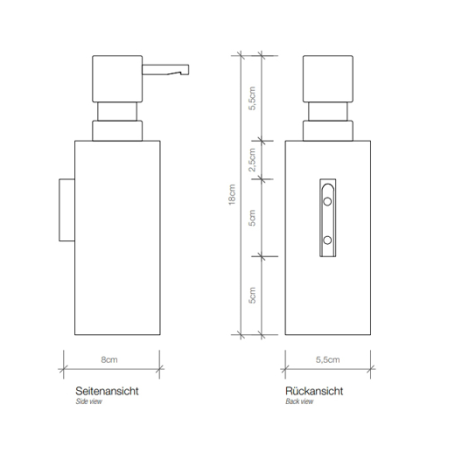 Дозатор DECOR WALTHER MIKADO 0521116 подвесной цвет золото розовое