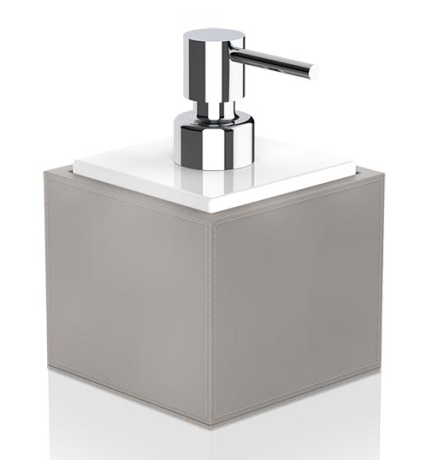 Дозатор DECOR WALTHER BROWNIE 0937149 настольный цвет тауп хром