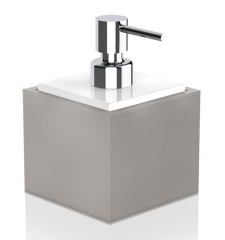 Дозатор DECOR WALTHER BROWNIE 0937149 настольный цвет тауп хром