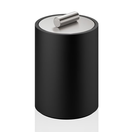 Баночка универсальная DECOR WALTHER STONE DW 0971265 настольный цвет черный матовый сталь матовая