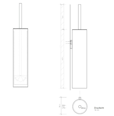 Ершик DECOR WALTHER MIKADO 0521350 подвесной цвет белый матовый