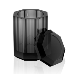 Баночка универсальная DECOR WALTHER KRISTALL 0931494 настольная цвет антрацит