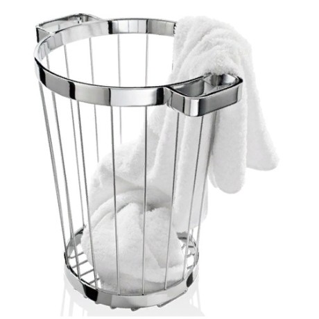 Корзина для полотенец DECOR WALTHER CLASSIC 0612600 напольная цвет хром