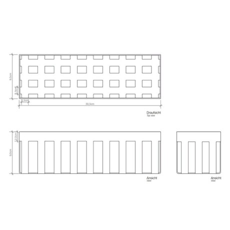 Коробка универсальная DECOR WALTHER UNIVERSAL 0612460 настольная цвет черный матовый