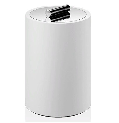 Баночка универсальная DECOR WALTHER STONE 0971454 настольная цвет белый хром