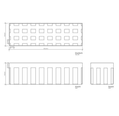 Коробка универсальная DECOR WALTHER UNIVERSAL 0612450 настольная цвет белый
