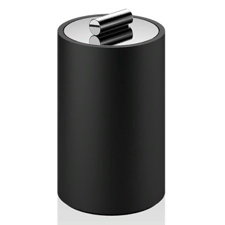 Баночка универсальная DECOR WALTHER STONE 0971364 настольный цвет черный матовый хром