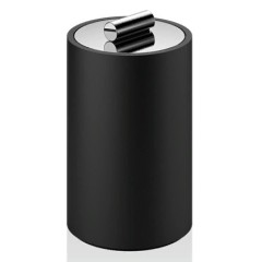 Баночка универсальная DECOR WALTHER STONE 0971364 настольный цвет черный матовый хром
