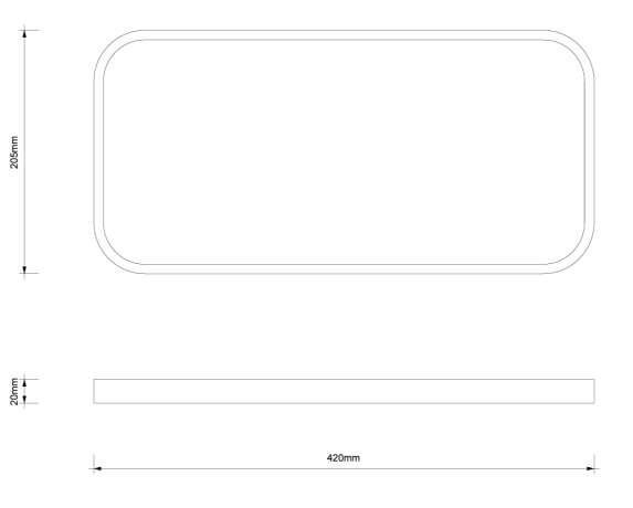 Поднос DECOR WALTHER STONE 0975850 настольный цвет белый матовый