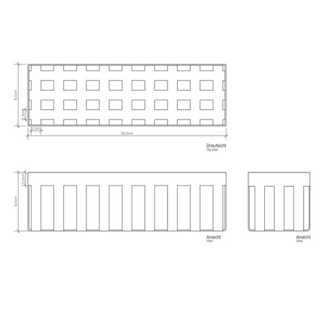 Коробка универсальная DECOR WALTHER UNIVERSAL 0612400 настольная цвет хром