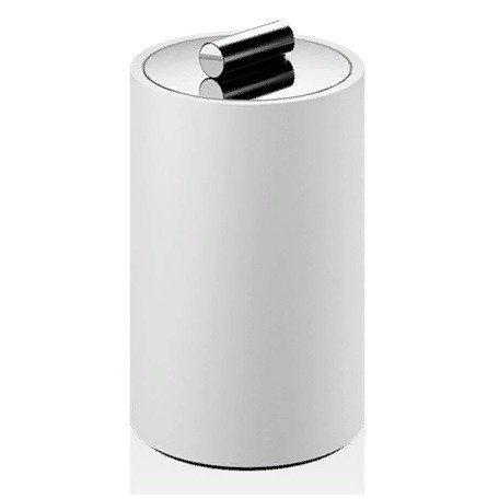Баночка универсальная DECOR WALTHER STONE 0971354 настольная цвет белый хром