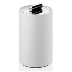 Баночка универсальная DECOR WALTHER STONE 0971354 настольная цвет белый хром