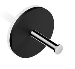Держатель туалетной бумаги DECOR WALTHER STONE 0974464 подвесной цвет черный матовый хром