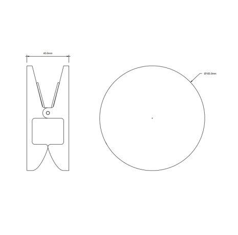 Крючок зажим DECOR WALTHER PINCH 0907500 подвесной цвет хром