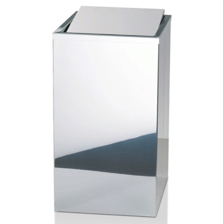 Корзина для белья DECOR WALTHER 0610970 напольная цвет сталь полированная