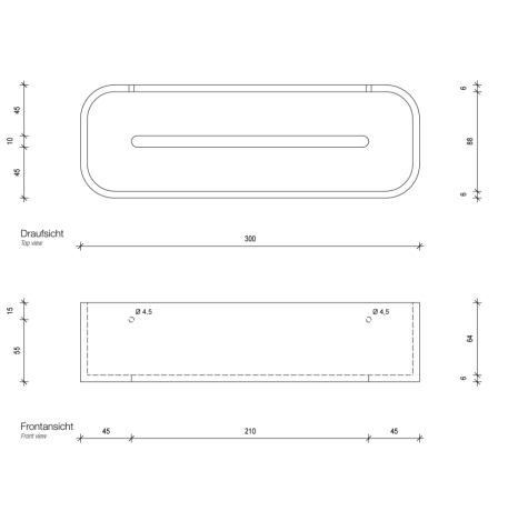 Душевая полочка DECOR WALTHER STONE DW 0973864 настенная цвет черный матовый хром