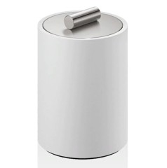 Баночка универсальная DECOR WALTHER STONE 0971255 настольная цвет белый матовый сталь матовая