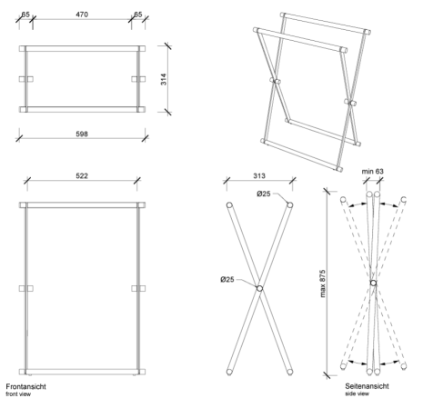 Стойка DECOR WALTHER UNIVERSAL 0507200 напольная цвет хром