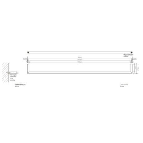Полотенцедержатель DECOR WALTHER MK 0521000 настенный