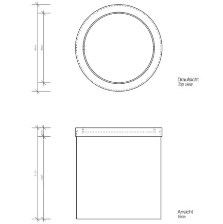Корзина для бумаги DECOR WALTHER BASIC 0608060 напольная цвет черный матовый