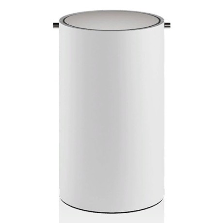 Корзина для бумаги DECOR WALTHER STONE 0971155 напольная цвет белый матовый сталь матовая