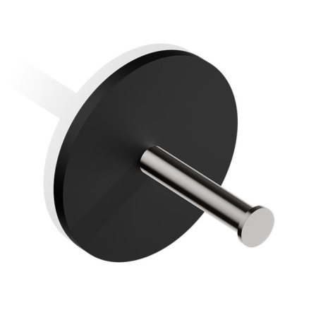 Держатель туалетной бумаги DECOR WALTHER STONE 0974465 подвесной цвет черный матовый сталь матовая