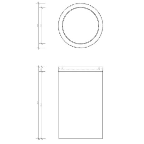 Корзина для бумаги DECOR WALTHER BASIC 0607970 напольная цвет сталь полированная