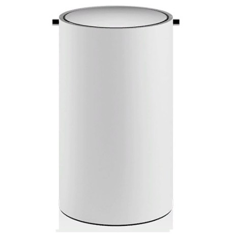 Корзина для бумаги DECOR WALTHER STONE 0971154 напольная цвет белый матовый хром