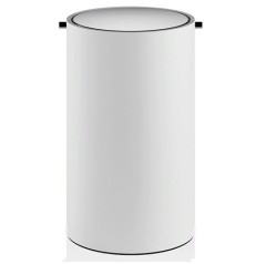 Корзина для бумаги DECOR WALTHER STONE 0971154 напольная цвет белый матовый хром