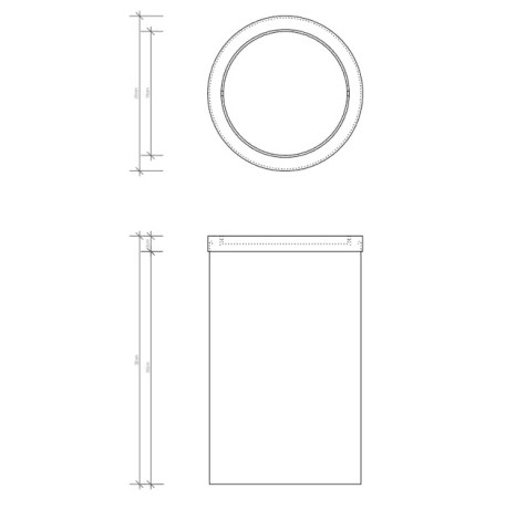 Корзина для бумаги DECOR WALTHER DW 0607960 напольная цвет черный матовый