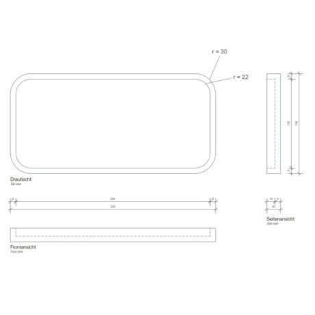 Лоток универсальный DECOR WALTHER STONE DW 0971050 настольный