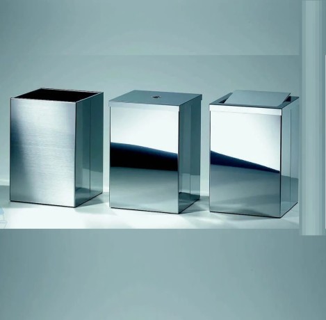 Корзина для бумаги DECOR WALTHER CONTRACT 0607570 напольная цвет сталь полированная
