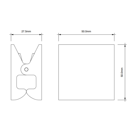 Крючок зажим DECOR WALTHER PINCH 0907282 подвесной цвет золото матовое