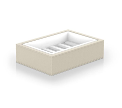 Мыльница DECOR WALTHER BROWNIE 0937347 настольная цвет песочно бежевый белый матовый