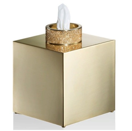 Диспенсер для салфеток DECOR WALTHER ROCKS 0934482 настольный цвет золото матовое