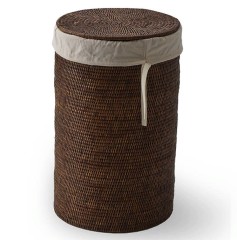 Корзина для белья DECOR WALTHER BASKET 0936592 напольная цвет ротанг темный