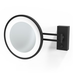 Косметическое зеркало DECOR WALTHER 0122160 подвесное цвет черный матовый