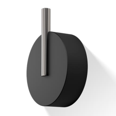 Крючок DECOR WALTHER STONE 0972765 подвесной цвет черный матовый сталь матовая