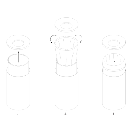 Мусорный бак DECOR WALTHER BASIC CONTRACT 0615560 напольный 32 л цвет черный матовый