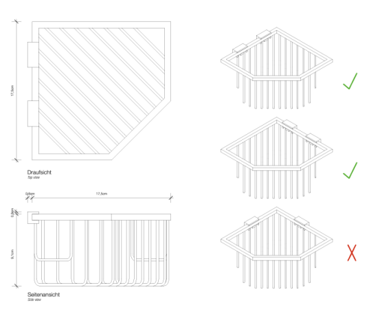 Корзина универсальная DECOR WALTHER 0704800 подвесная цвет хром