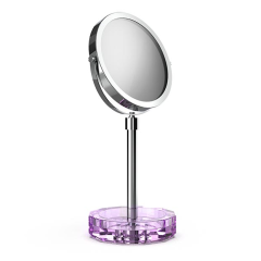 Косметическое зеркало DECOR WALTHER KRISTALL 0941780 настольное цвет хром фиолетовый