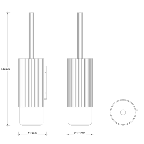 Ершик DECOR WALTHER OF.LINE 0671645 подвесной цвет Champagner/Dune