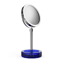 Косметическое зеркало DECOR WALTHER KRISTALL 0941795 настольное цвет хром капри синий