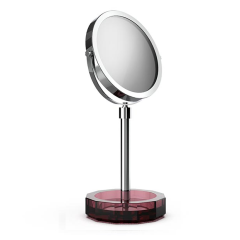 Косметическое зеркало DECOR WALTHER KRISTALL 0941797 настольное цвет хром темно-красный